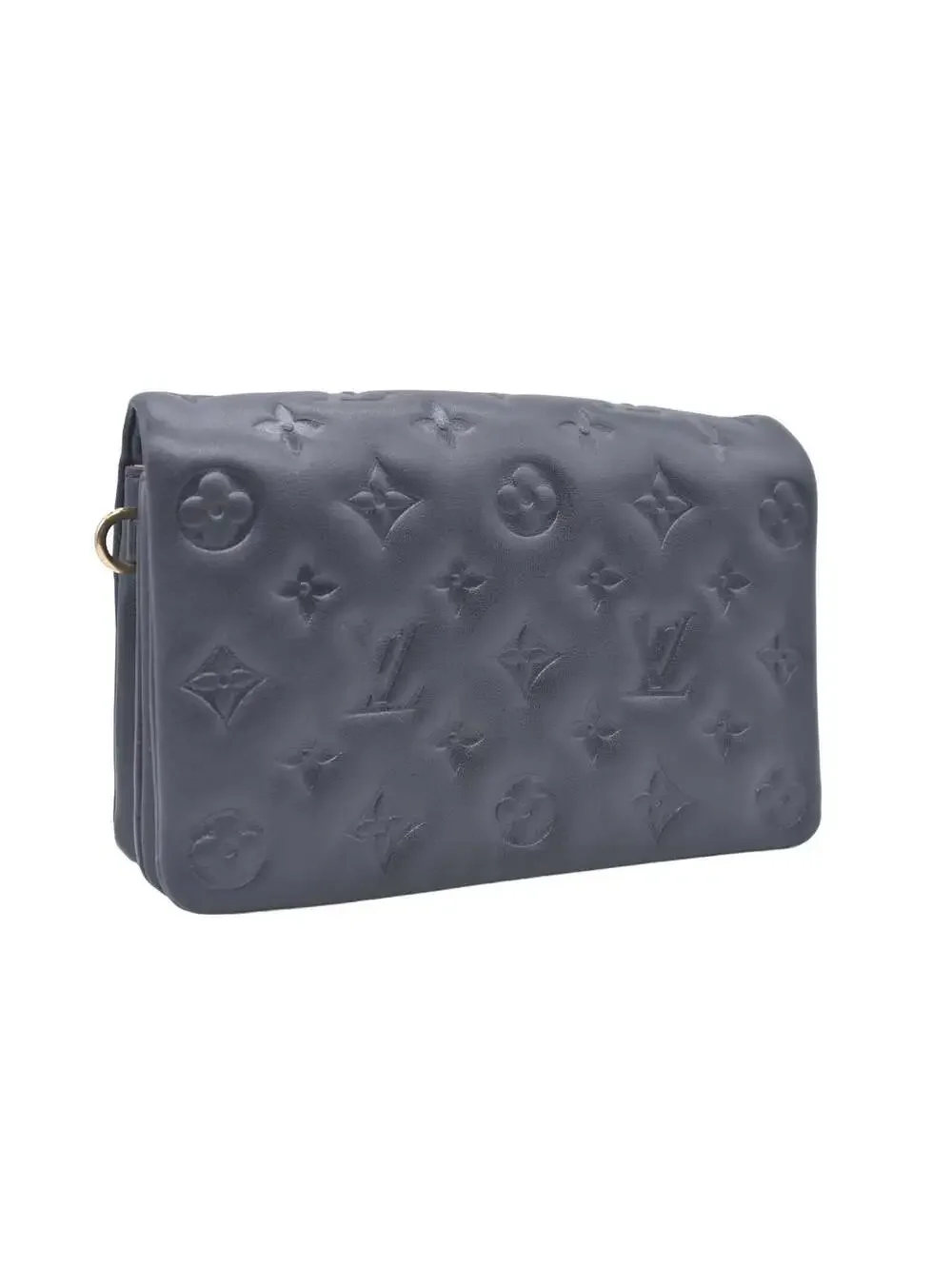$3150 RFID Louis Vuitton Lambskin Embossed Monogram Pochette